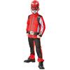Rubie's Rubies Costume ufficiale Power Rangers, Beast Morphers - Red Ranger Costume classico per bambini, taglia L, 7-8 anni