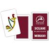 Modiano Siciliane Bordeaux F/N - Carte da gioco regionali siciliane in cartoncino duplex 350 gmq - Scopa, Briscola, Tresette, Solitari - 100% Made in Italy