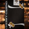 SOLOMAGIA Mazzo di Carte Limited Edition Cherry Casino (Monte Carlo Black And Gold) Numbered Seals Playing Cards by Pure Imagination Projects