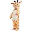 Funidelia Costume da giraffa per bebè, Include tuta con bottoni automatici, cappellino, coda e copripiedi, Animali, Deserto - Tenuta per bebè per feste, Carnevale e Halloween - Taglia 0-6 mesi