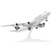 QIYUMOKE 1/240 747 Modellino di aereo per aereo United Aviation per Boeing 747 con supporto (12 pollici di lunghezza) Kit modello prefabbricato per adulti - Regali creativi da Luftfah