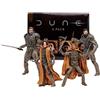 McFarlane Toys - Dune: Parte Seconda Gurney Halleck Paul Atreides Chani Stilgar 4pk, etichetta oro, esclusiva Amazon
