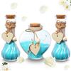 Layhit Il set per cerimonia di sabbia Unity include 3 vasi decorativi con maniche in iuta e pizzo e corda di canapa amore in legno, kit personalizzato per cerimonia nuziale, sabbia non inclusa
