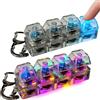 Lpoppcx 2 Pezzi Giocattolo Antistress Tastiera Push Game Fidget Toys Per Bambini E Adulti Tastiera Meccanica 4 Tasti Clicky Con Luce LED, Giocattolo Antistress Regalo Per Ragazzi, Ragazze, Adolescenti