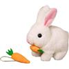 Generic Coniglio elettrico carino simulazione di carota giocattolo elettronico per compagnia elettronico Regali giocattoli per bambini 3 4 5 6 6
