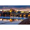 Generic Puzzle Adulti 1000 Pezzi Una Bella Notte Sul Fiume Moldava A Praga 75 * 50Cm