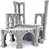 Q P Quality Printing 3D QP3D - Pilastri di edifici in rovina della battaglia, paesaggio del terreno per tavolo e giochi di ruolo 28-32 mm miniature Wargame Props DnD D & D, stampato e verniciabile in 3D