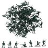 BESPORTBLE 100 Mini Soldatini Militari Verdi in Plastica Resistente Figure Miniatura per Decorazioni Tavolo Sabbia e Scenari Giocattoli Leggeri e Compatti per Collezionisti