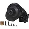 INJORA RC Gear Box Gearbox RC Transmission Box con Gear per 1/10 RC Crawler Car Axial SCX10 SCX10 II 90046 (Nero)