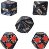 WreGmgg Black Dice Beyhive, 5 Dadi Neri Per Illuminare Il Tempo Di Gioco-R068