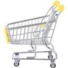 Gatuida Mini carrello della spesa in metallo: carrello della spesa giocattolo con ruote, cestino - di piccolo a mano da supermercato per giochi di ruolo e esposizione di case delle bambole