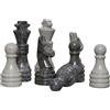 Marble Hives Set di pezzi di scacchi in marmo | Figure in pietra intagliate a mano per adulti, pezzi di scacchi compatibili con tavole da 10, 12 e 15 (grigio oceanico e Verona)