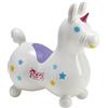 GYMNIC Rody Magical Unicorn Unicorno Bianco Gonfiabile cavalcabile per Bambini 3+, Gioco dinamico e coinvolgente per stimolare Equilibrio, coordinazione e Sviluppo motorio