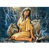YU GONG FANG Puzzle da 3000 pezzi in legno donna e lupo che sfidano il giocattolo per famiglie
