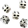 Tuzsocr 5 dadi a forma di teschio, dadi portatili, dadi di Halloween, innovativi teschio gotico dadi, spaventoso novità ornamento decorativo, per famiglie giochi feste bar giocare design attraente,