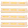 BESTonZON Clip per Domino in Plastica Beige 4 Unitá, Accessori per Trenino Domino Resistenti e Non Deformabili, per Giochi a Casa e Feste per Ragazzo Ragazza