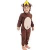 Rubie's Bristol Novelty Costume da scimmia per bambino, XS, CC013 Halloween
