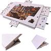 Generic Tavolo per Puzzle Portatile, Tavolo per Puzzle Inclinabile con Supporto Regolabile, Pannello per Puzzle In Feltro Leggero con Coperchio e 6 Cassetti di Smistamento, per Un Massimo di 1000 light camel