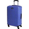 BERTOO Coprivaligia Elastico Protettivo XL XXL Coprivaligia Blu Pois Lavabile Poliestere Spandex