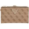 GUESS portafoglio Laurel II SLG Double Zip Organizer Latte Logo beige