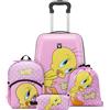 Roncato LOONEY TUNES DLX SET VALIGIE (Cabina, Zaino Bambino) - Titti