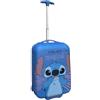 CARTOON Trolley da viaggio in ABS Stitch Disney per bambini valigia 40 x 18 x 29 cm con due ruote e manico allungabile