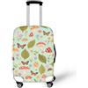 Coloranimal Copertura per bagagli per scuolabus, accessori trolley, custodia protettiva per valigia, taglia 18-32, Farfalla Foglia Fung, M (22-25 cover), Set Bagagli