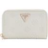 GUESS Cresidia SLG Zip Around Wallet M Creme White