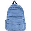 TYHOTULY Zaino in denim per donne uomini Y2K estetico Daypack classico retrò jeans zaini casual leggero zaino per laptop, Azzurro chiaro