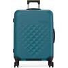 Rollink Vega 360 Spinner - Valigia leggera e pieghevole per risparmiare spazio., Deep Lagoon., Check In M, casual