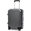 Supercase Valigia Bagaglio da Cabina 54CM Valigia Piccola PC con Ruote Girevoli e Serratura TSA,Nero