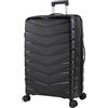JASLEN - Valigia Grande da Viaggio Rigide. Trolley Grande con 4 Ruote. Materiale PP Valigia Rigida Grande Resistente e Super Leggero - Robusta Valigia Grande Rigida XXL TSA, Nero