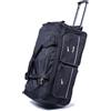 R.Leone TROLLEY BORSONE DA VIAGGIO CON 2 RUOTE RINFORZATE (Nero, 009 35x43x66cm)
