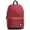 Invicta Zaino Scuola Carlson, Rosso, New Way, Zaino Mono Scomparto con Tasca Porta PC e Tasca Porta Borraccia, Scuola, Unisex
