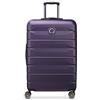 DELSEY PARIS - AIR ARMOUR - Valigia Rigida Grande Estensibile - 77x51x33 cm - 112 L - L - Viola Scuro