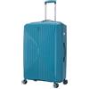 CELIMS - Valigia Grande in Polipropilene 75 cm | Valigia Grande | Bagaglio 75 cm | Lucchetto TSA | 8 ruote a 360° | Blu