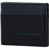 Piquadro, Portafoglio uomo con portadocumenti rimovibile e protezione anti-frode RFID grigio/nero PU3891UB00R