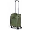 Or&My Trolley Semi-Rigido 50x33x23 cm in Poliestere Resistente Espandibile con 4 Ruote Doppie Rimovibili - Valigia Bagaglio a Mano da Cabina per Viaggi Brevi e Weekend (Mod.214-2, Verde)
