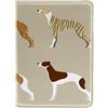 Generic Whippet Dogs-01 - Porta passaporto in pelle PU, 10,2 x 14 cm, per viaggiatori, Multicolore, 10x14cm/4x5.5 in