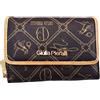 Giulia Pieralli Portafoglio Donna in Pvc Portamonete Carte Credito Banconote Multitasche Tessere Con Pattina Coffe Beige