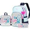HTgroce Zaini Scuola Elementare Bambina, Zaino Elementari Bimba 3 in 1 Zaini Scuola Ragazza Zaino Ragazza Scuola Materna Include Pranzo al Sacco e Astuccio Zaino Bambino Elementari Blu