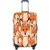 Zelinge Copertura elastica lavabile per valigia, resistente ai graffi, Carino Volpe Arancione, for 25-28 Inch Luggages L