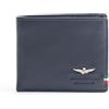 Aeronautica Militare LineaFlag Portafoglio Uomo con porta carte AM 100 Blu 11x9x2 cm