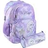 Nada Home Zaino e astuccio Disney Frozen zainetto Elsa con bretelle bambina scuola 5544