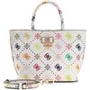 GUESS borsetta borsa a tracolla Emelie Logo Mini Tote Multi Logo bianco