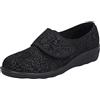 Westland Donna Pantofola Nice 80, Signora Pantofole,Larghezza H (Larga),Pantofole,Scarpe con Chiusura a Strappo,babbuccia,Chiusura a Strappo,Nero (Schwarz),41 EU / 7 UK