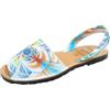 Avarca Menorquina Donna Sandali Menorquinas Avarcas Vera Pelle blu multicolore blue azurro 40 EU