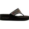 Laura Biagiotti Sandali Scarpe da Donna Zeppa Infradito Mare Doccia Piscina Neri