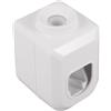 Healeved Dispenser Supporto Dentifricio a Bianco Parete e Affidabile in Abs Muro Design Montato Igiene Orale per Bagno Spazio Domestico