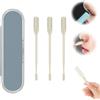 YuchiFa Tagliapeli per naso 2 in 1, Tagliapeli per naso a doppia faccia 2024 più recente, Tagliapeli per naso portatile con rotazione manuale a 360° per uomini e donne (Giallo,3pcs)
